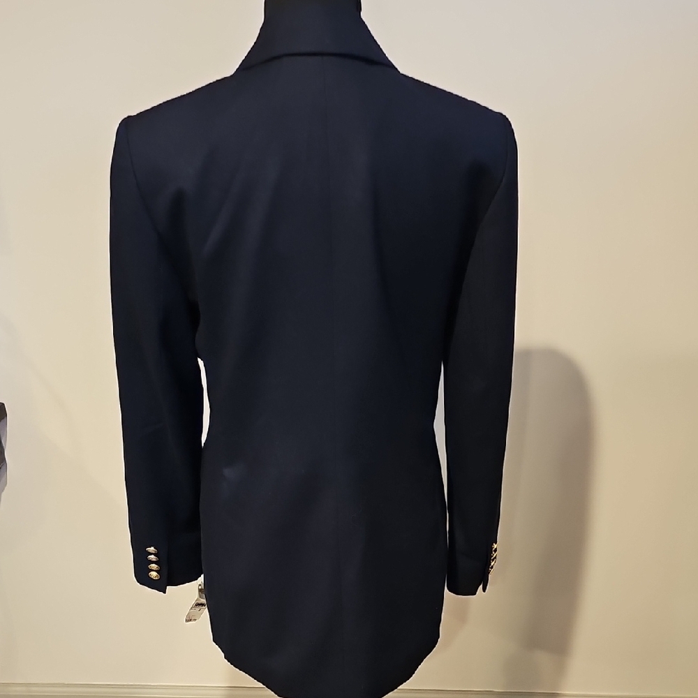 Talbots Navy Blazer with Gold Buttons - Picture 9 of 14